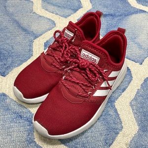 Red adidas cloudfoam sneaker